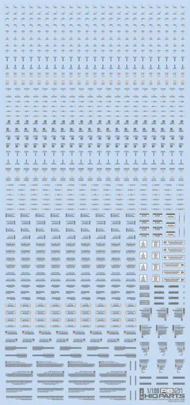 1/100 RB01 Caution Decal Gray & Orange(1pc)