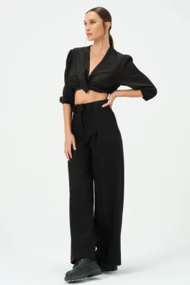 165-Alexe Wide Leg Pants Black