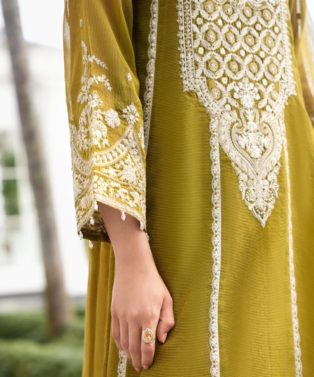 3 Piece - Embroidered Karandi Suit