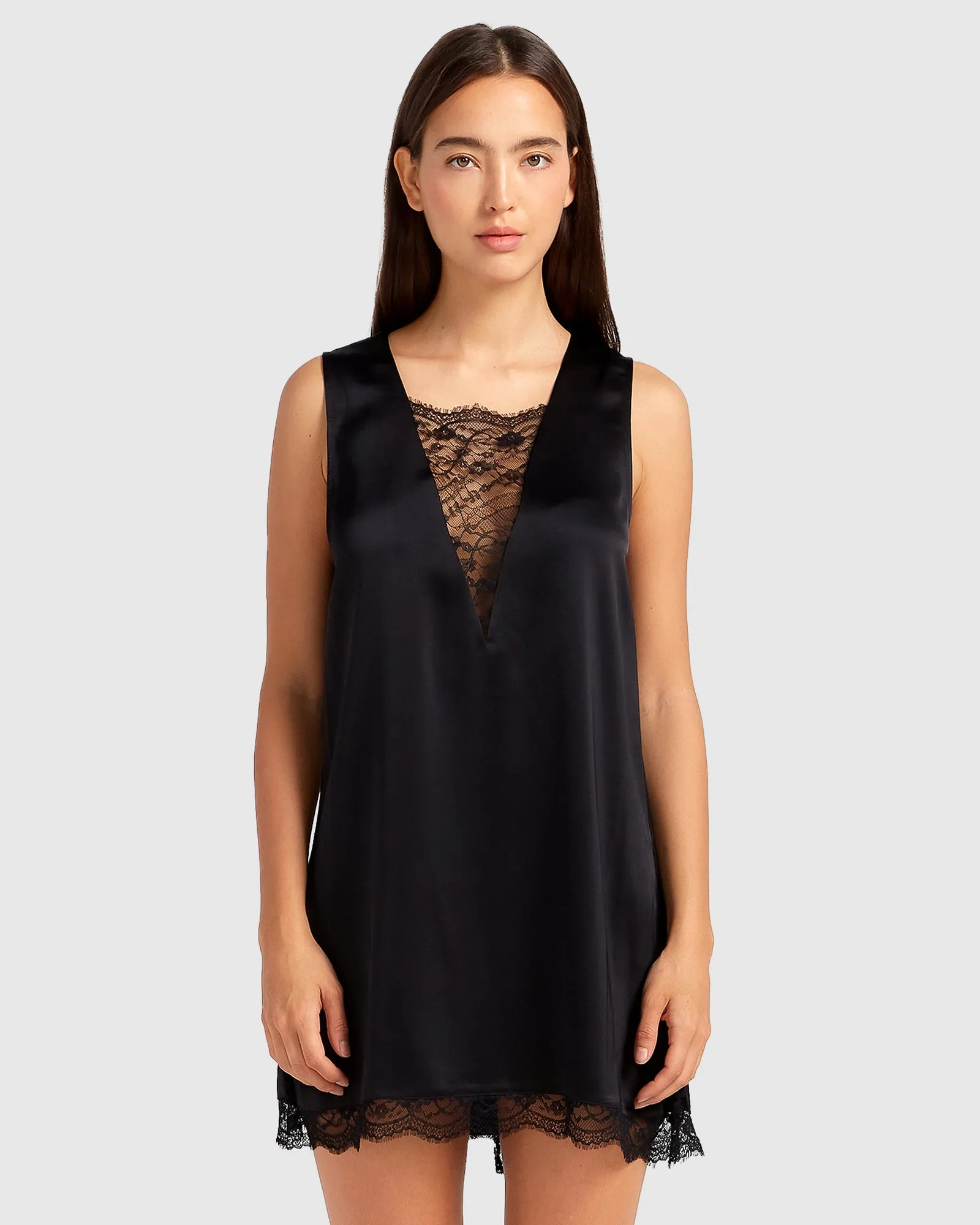 After Party Lace Mini Dress - Black