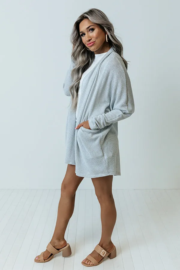 After Work Social Cardigan in Light Sky Blue