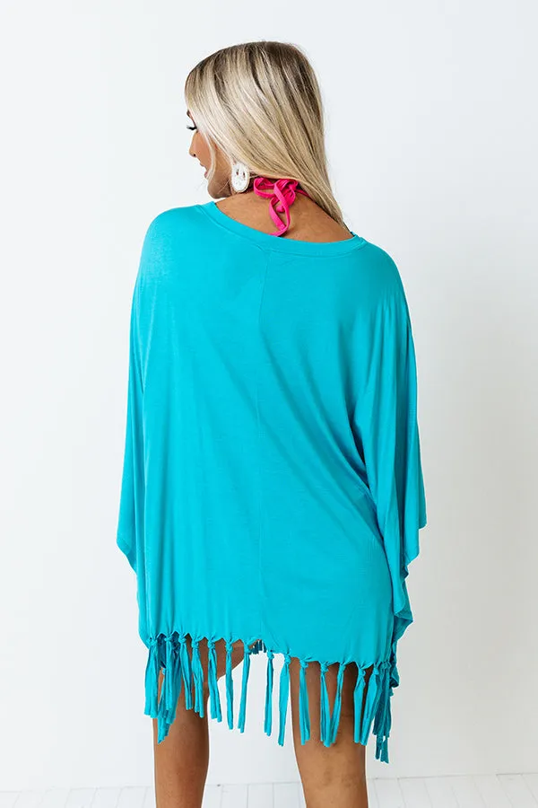 Afternoon Sail Swimsuit Cover Up in Ocean Blue