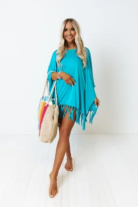 Afternoon Sail Swimsuit Cover Up in Ocean Blue