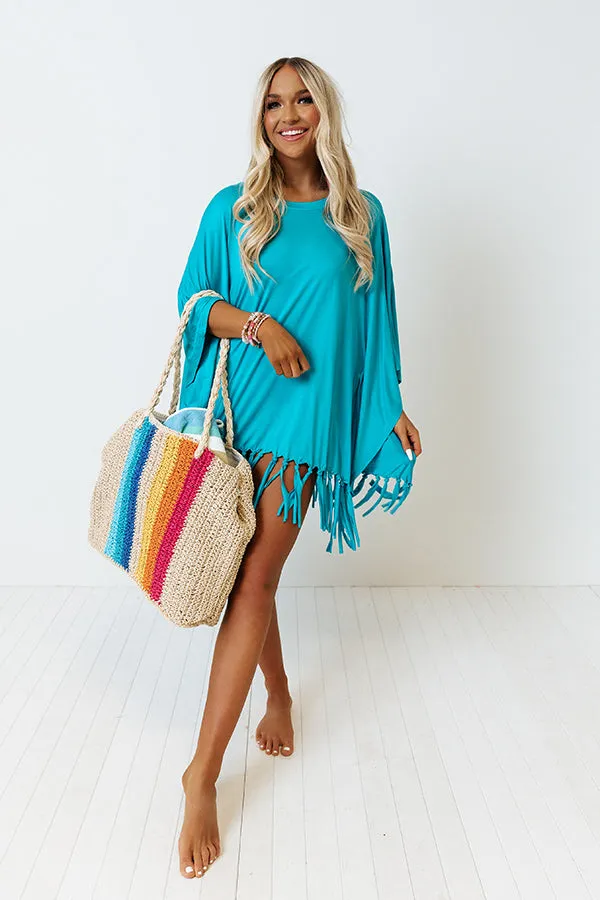 Afternoon Sail Swimsuit Cover Up in Ocean Blue