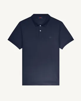 Alvaro cotton polo shirt Navy