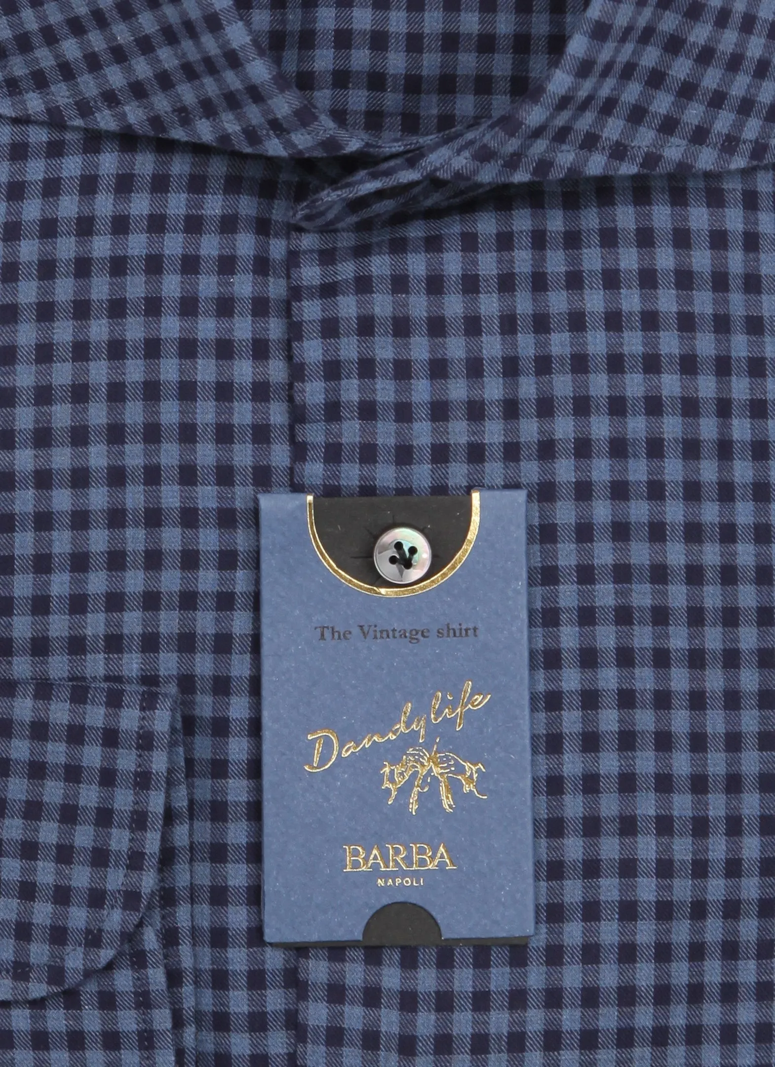 Barba Napoli Dark Blue Shirt - Extra Slim