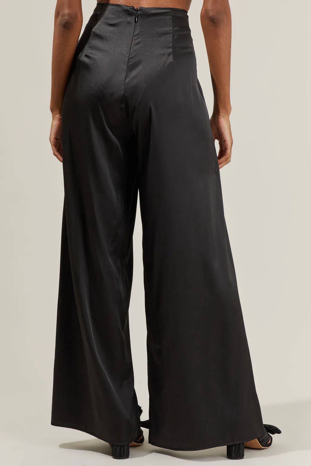 Belinda Satin Wrap Pants