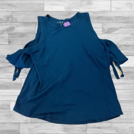 Blue Top Short Sleeve Loft, Size S