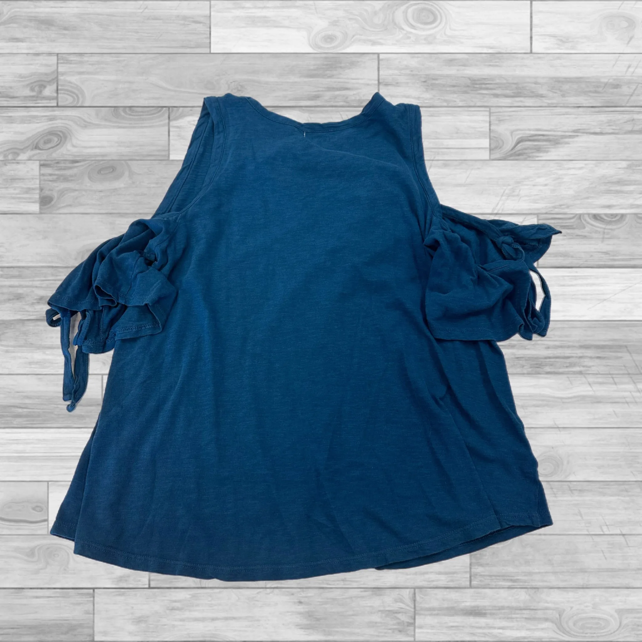 Blue Top Short Sleeve Loft, Size S