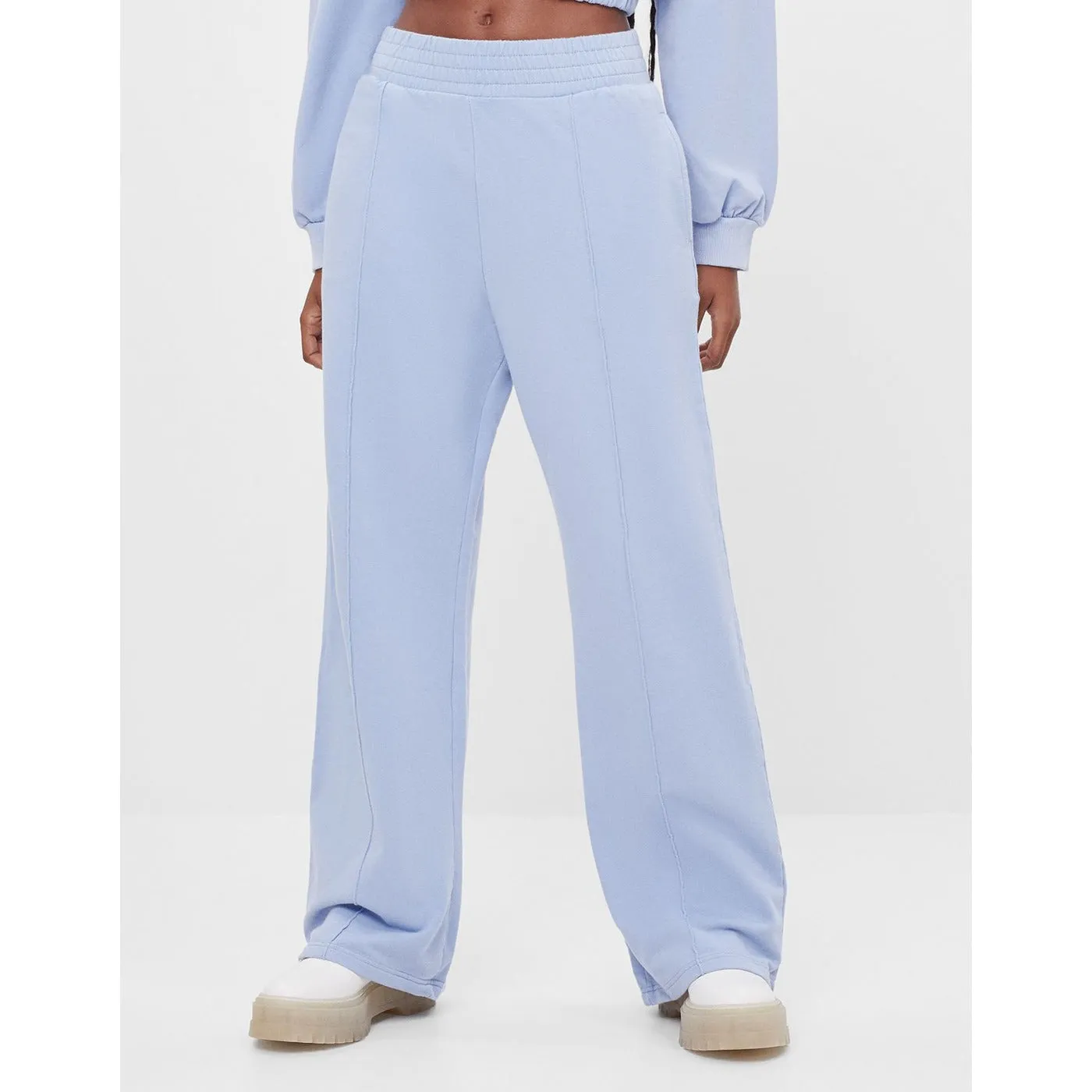 BSK Wide Leg Light Blue Trousers