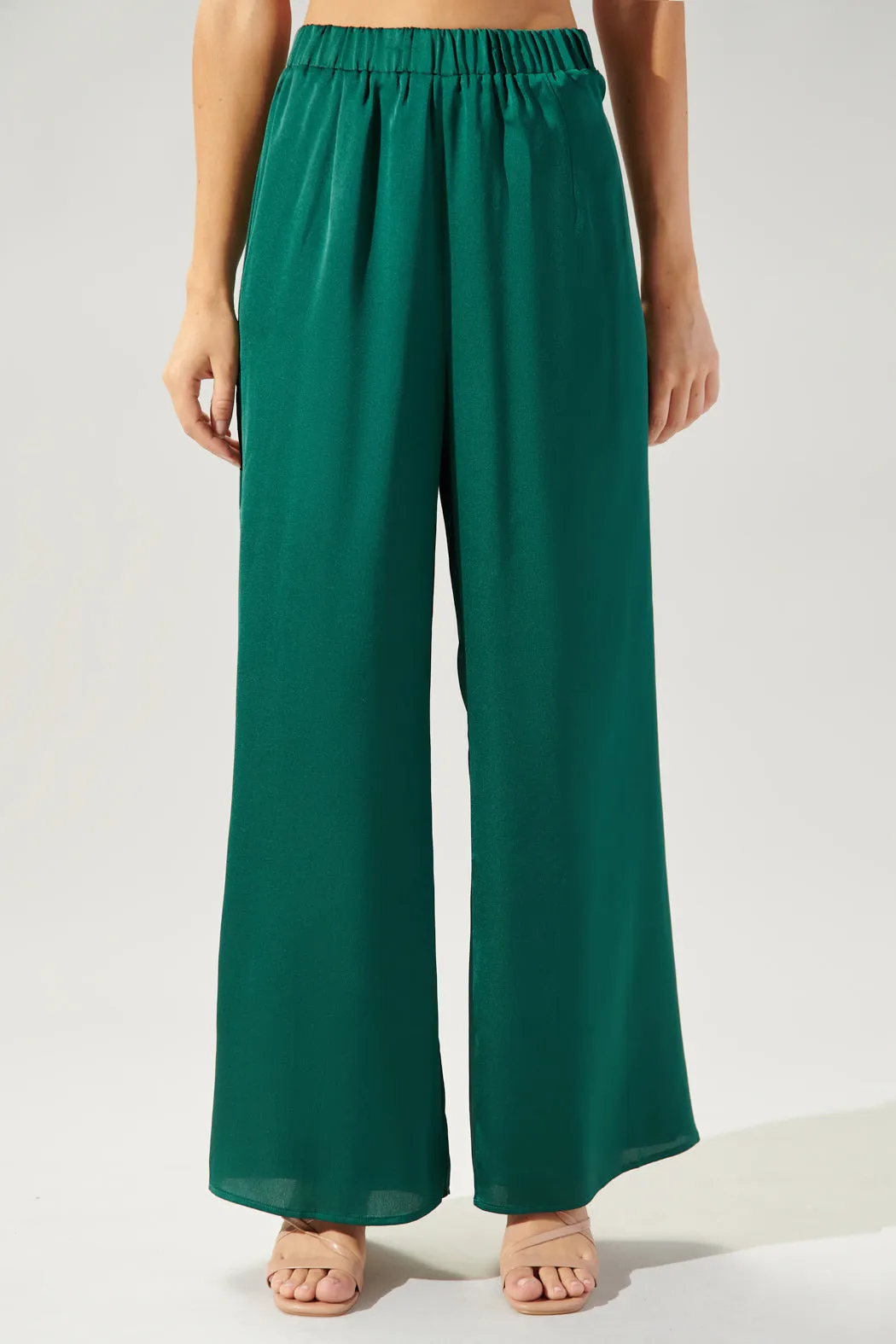 Chateau Satin Free Spirit Wide Leg Pants