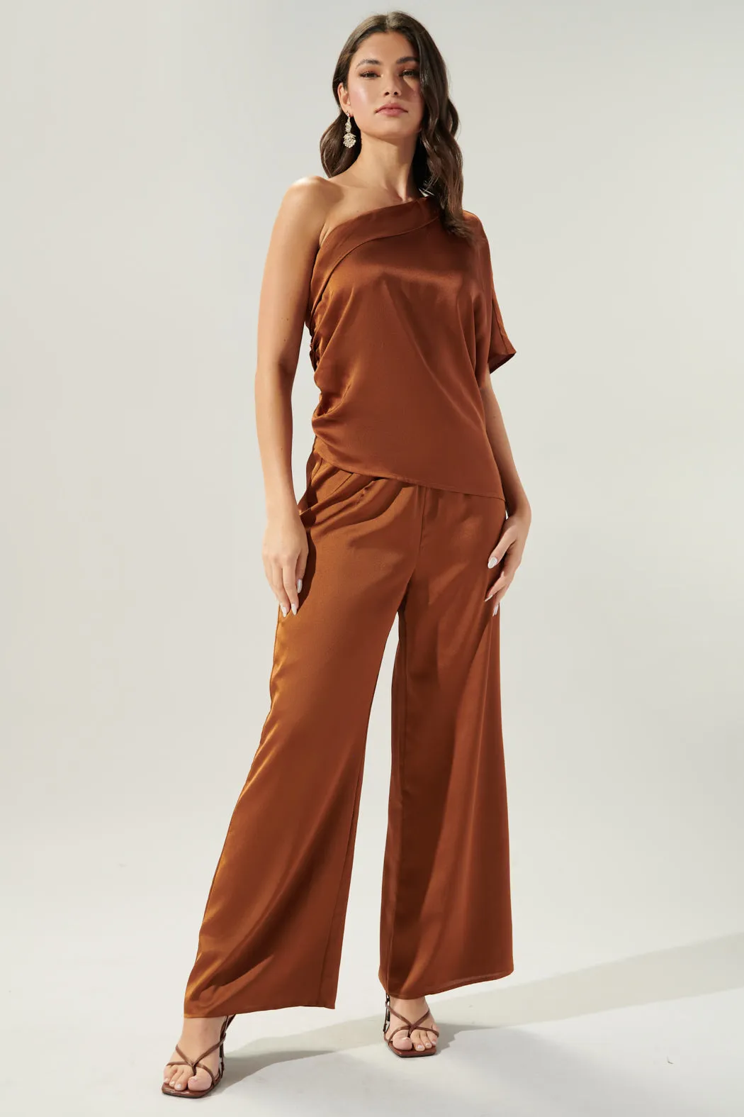 Chateau Satin Free Spirit Wide Leg Pants