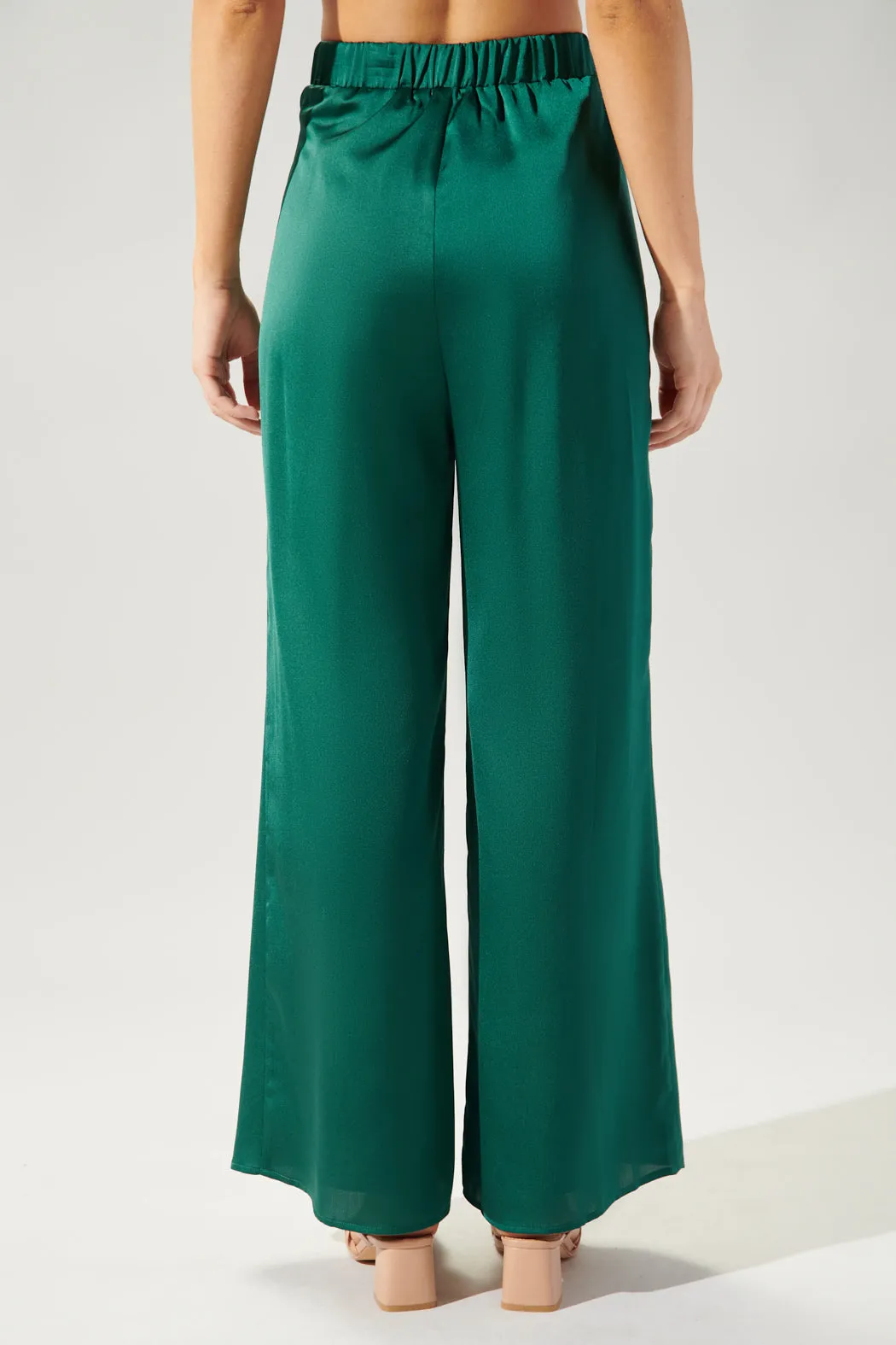 Chateau Satin Free Spirit Wide Leg Pants