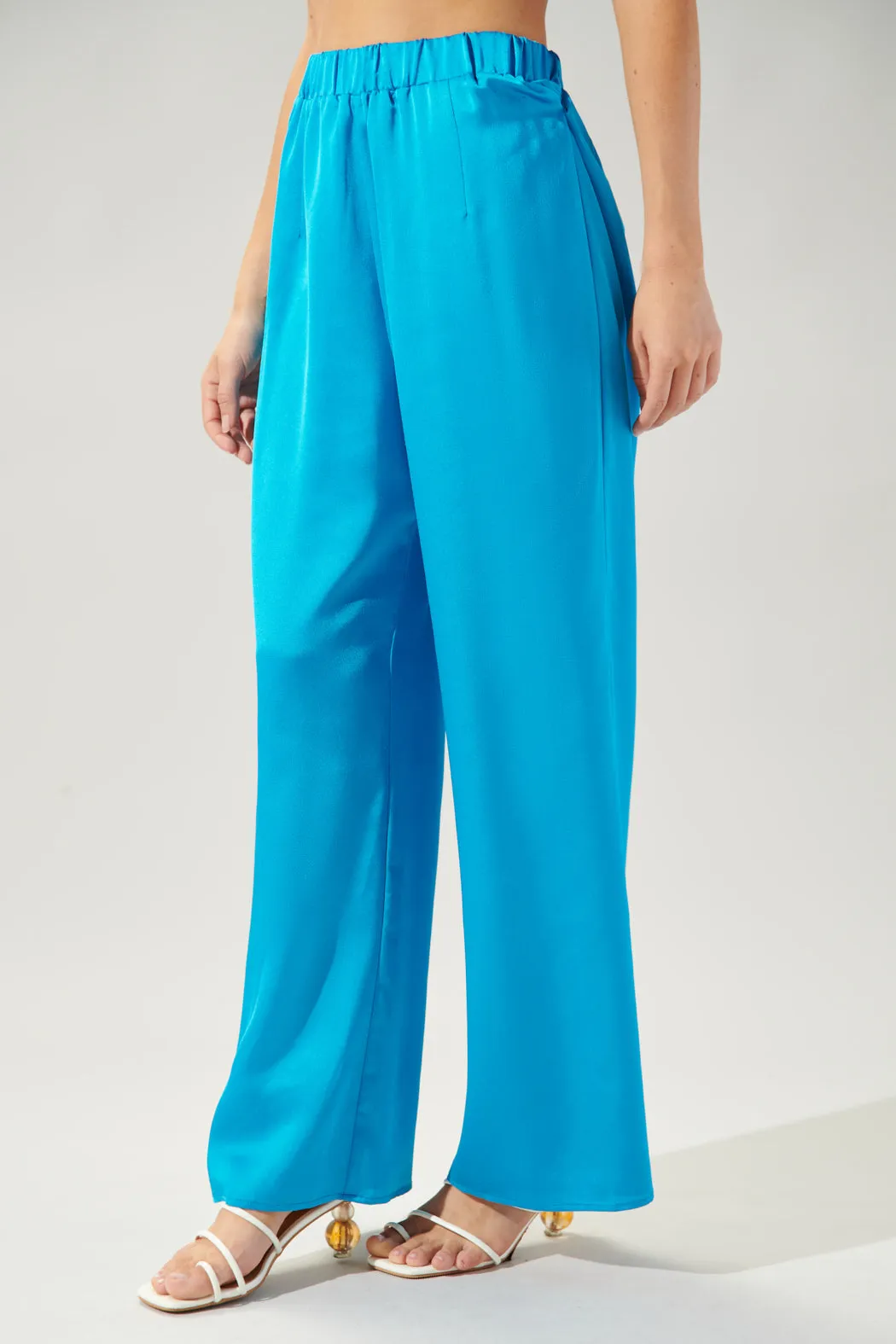 Chateau Satin Free Spirit Wide Leg Pants