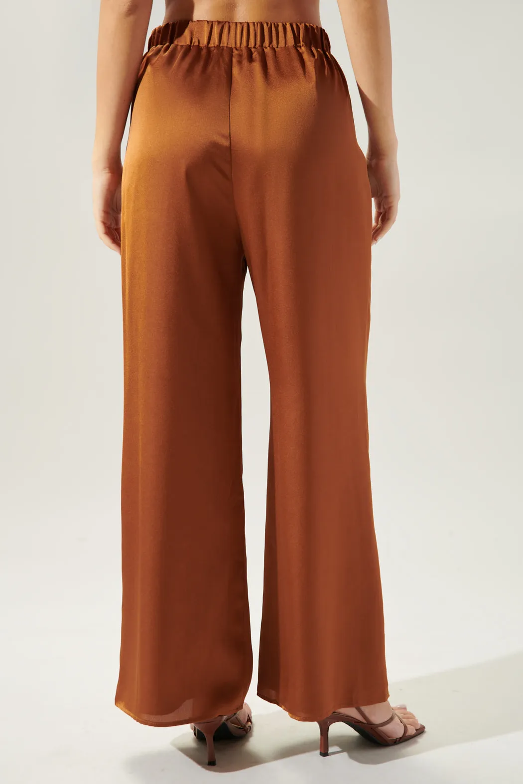 Chateau Satin Free Spirit Wide Leg Pants