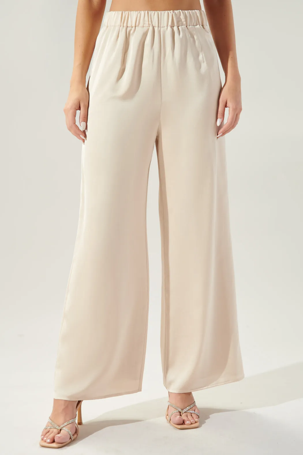 Chateau Satin Free Spirit Wide Leg Pants