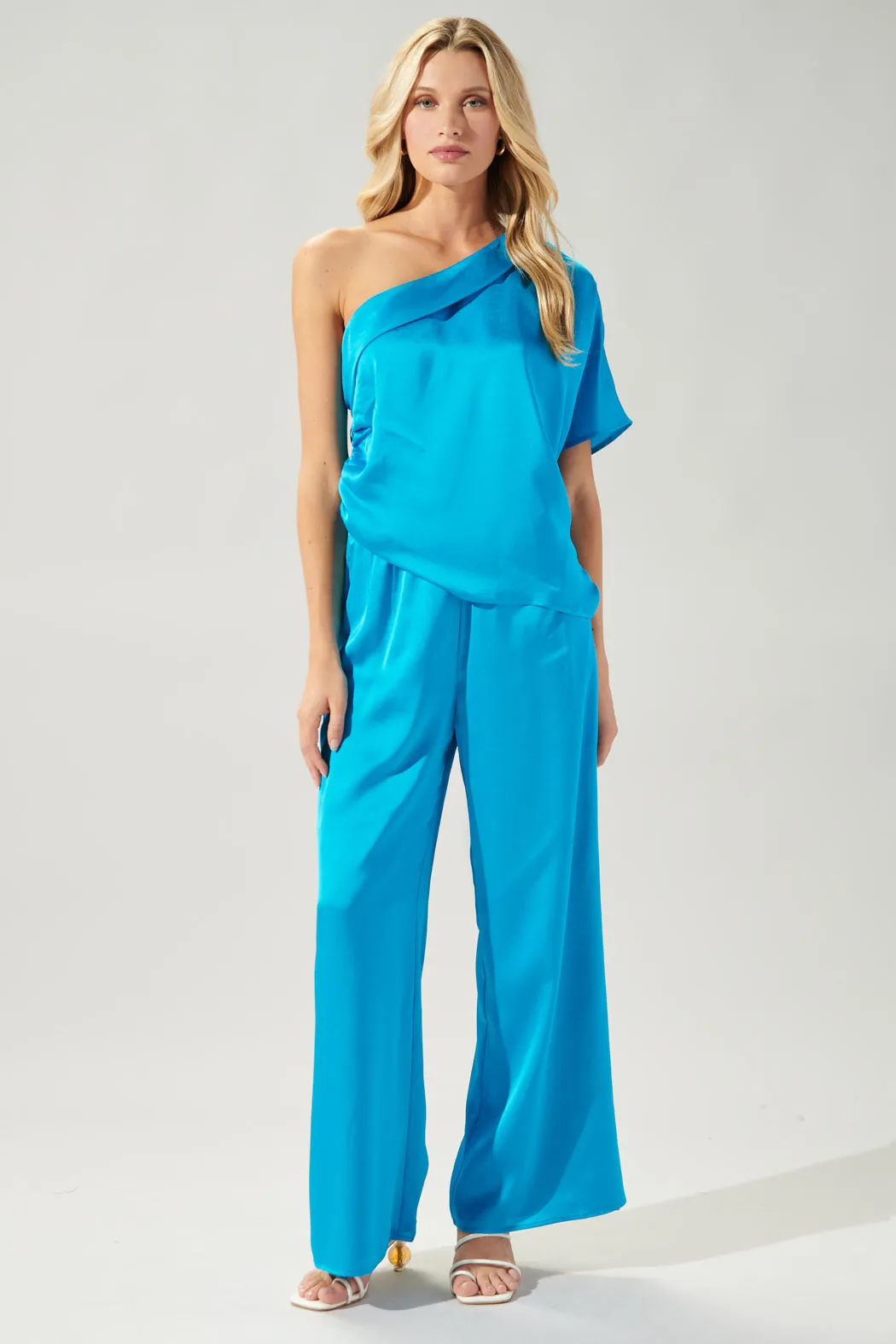 Chateau Satin Free Spirit Wide Leg Pants