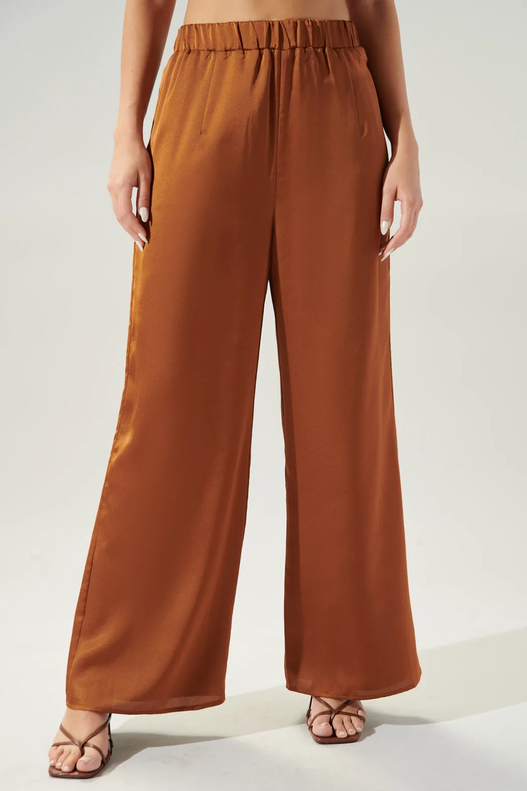 Chateau Satin Free Spirit Wide Leg Pants