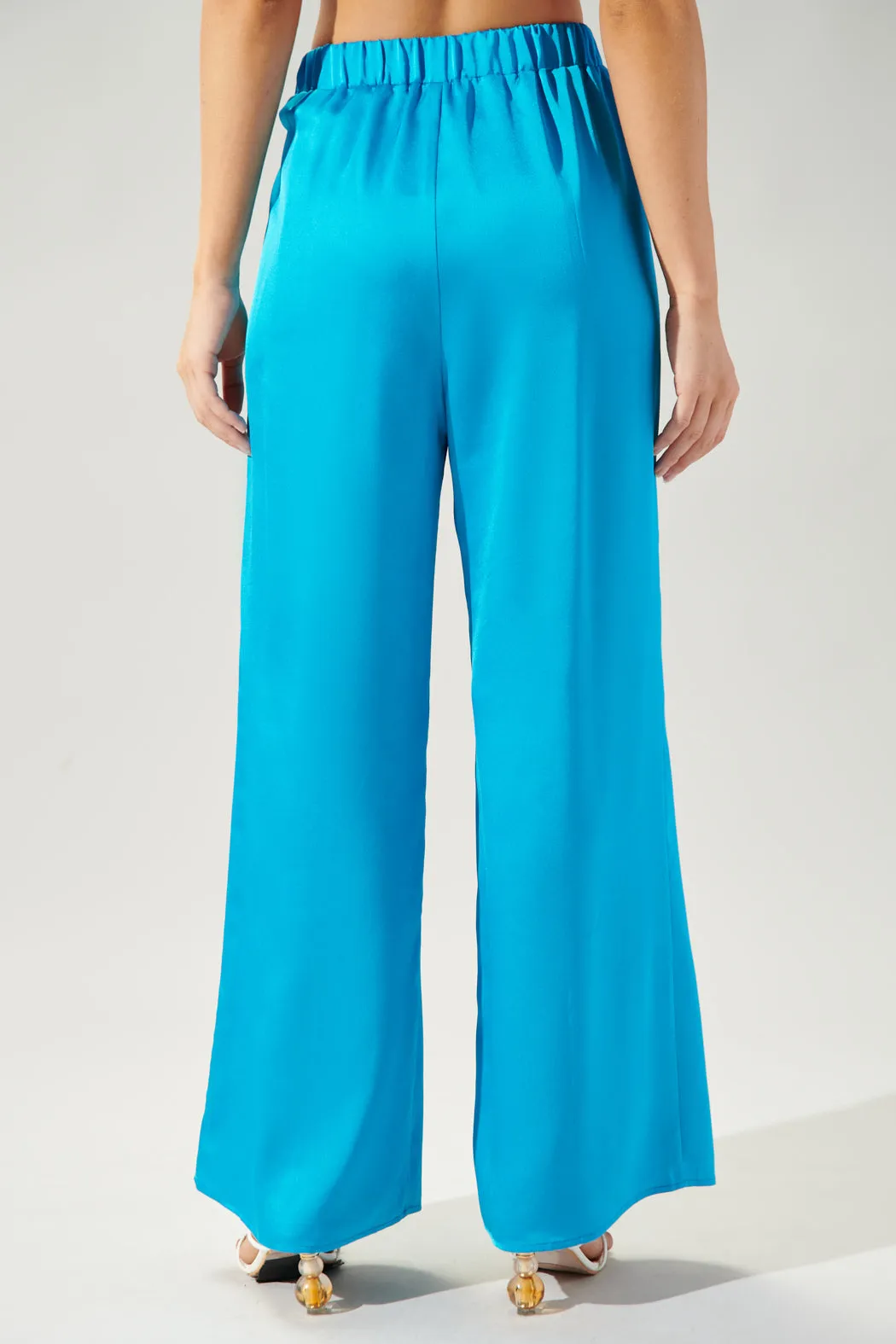 Chateau Satin Free Spirit Wide Leg Pants