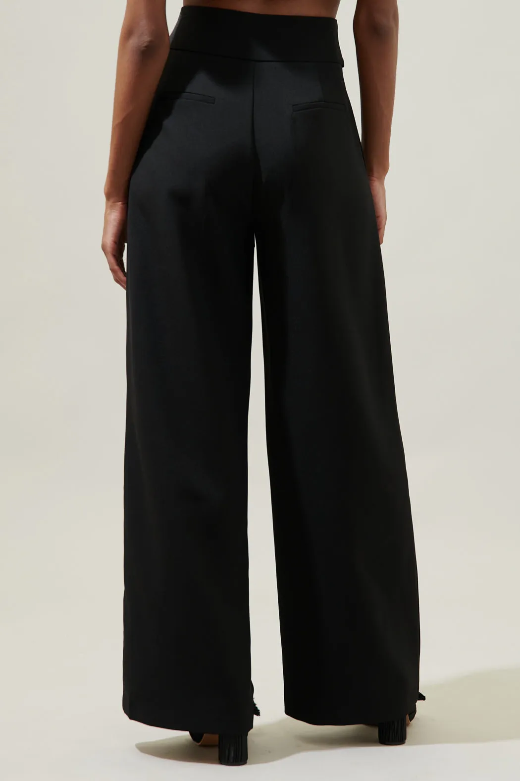 Chelsea Waist Tie Labelle Wide Leg Pants