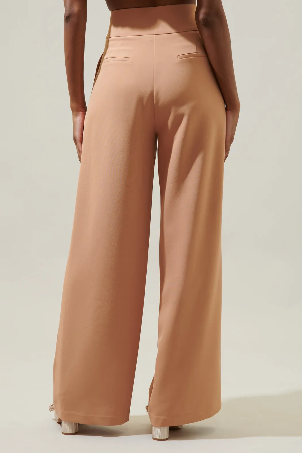 Chelsea Waist Tie Labelle Wide Leg Pants