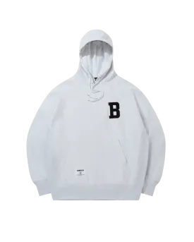 Chenille Logo Cotton Hoodie B