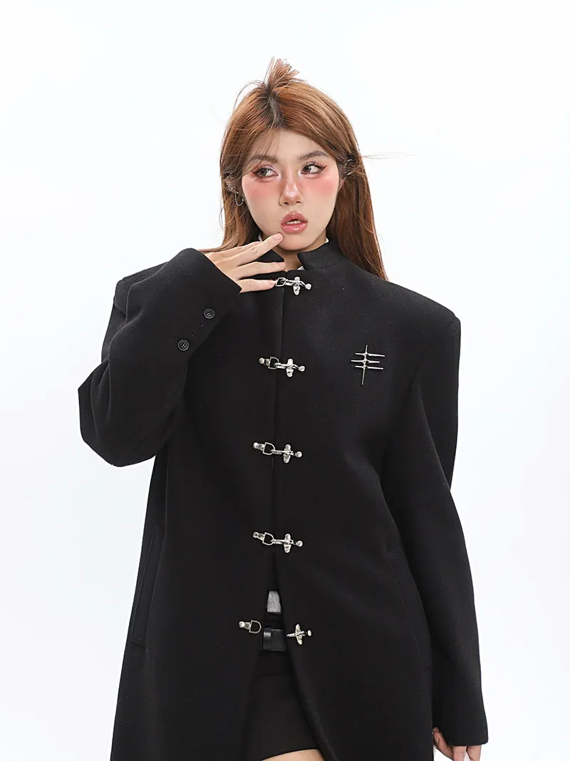 Clara Solid Color Long Sleeve Short Coat