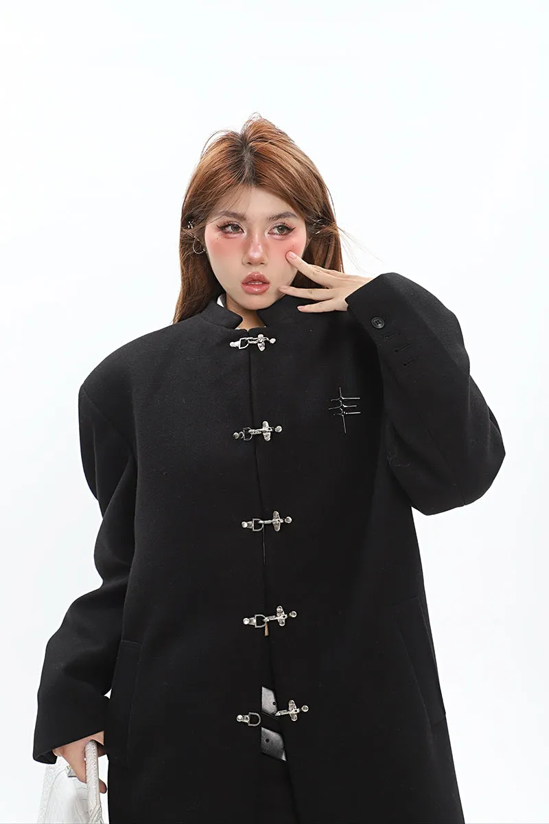 Clara Solid Color Long Sleeve Short Coat