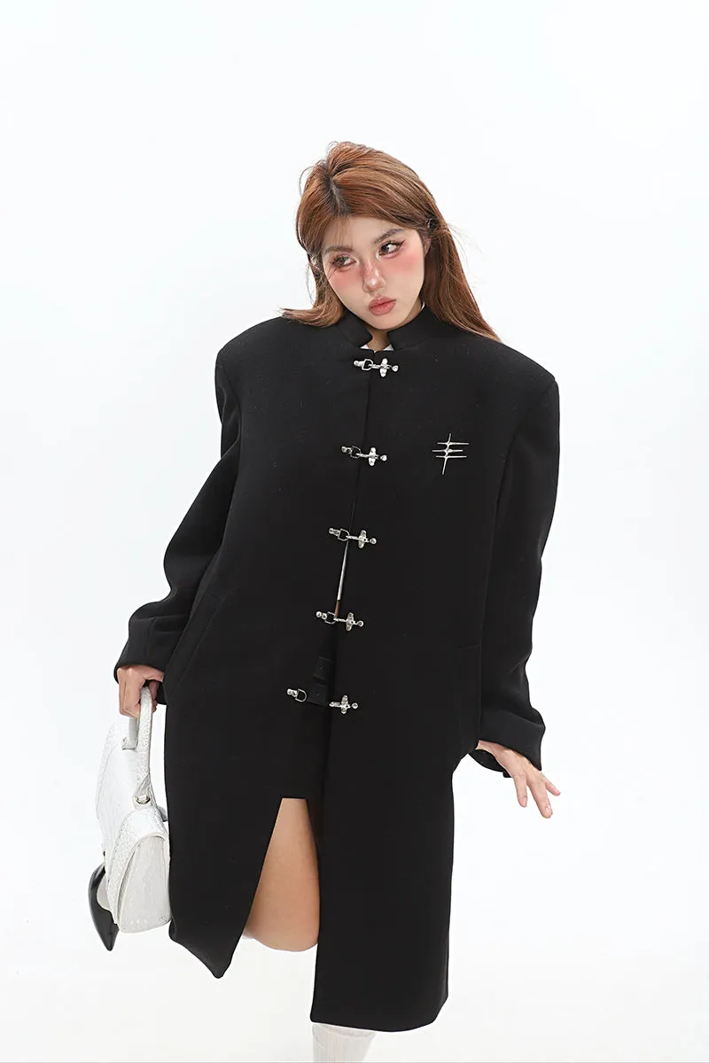 Clara Solid Color Long Sleeve Short Coat