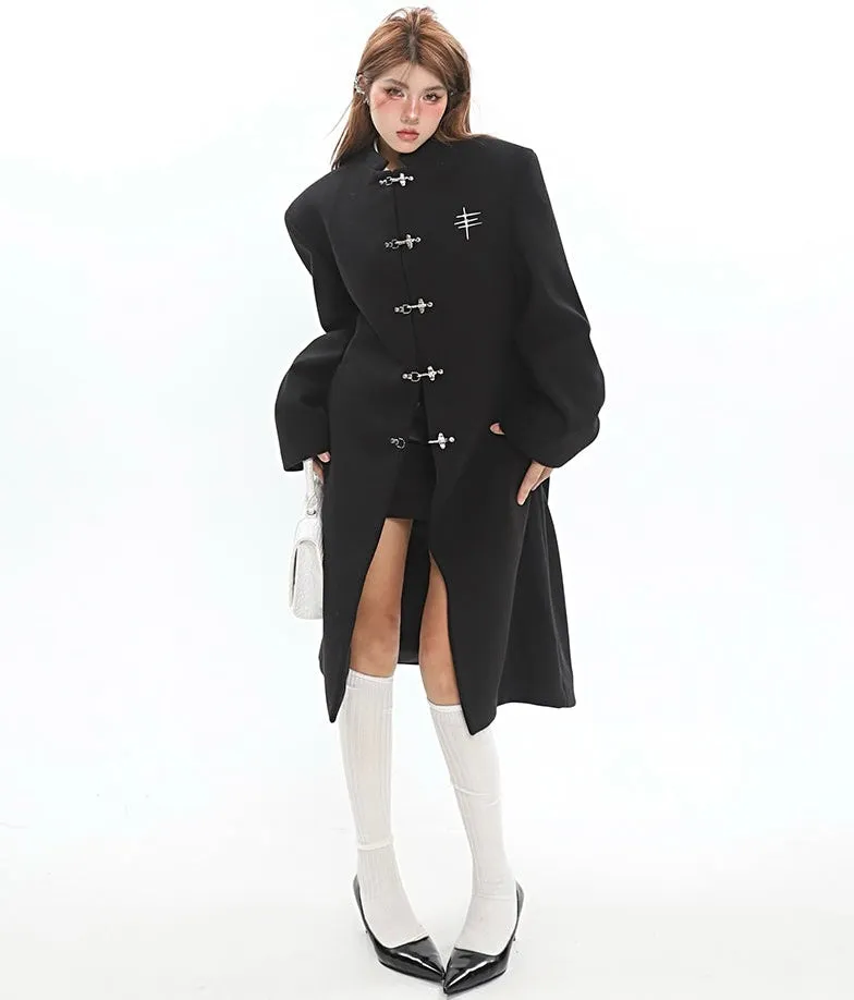 Clara Solid Color Long Sleeve Short Coat