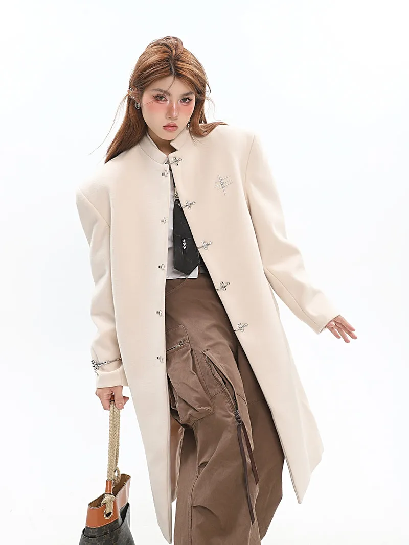 Clara Solid Color Long Sleeve Short Coat