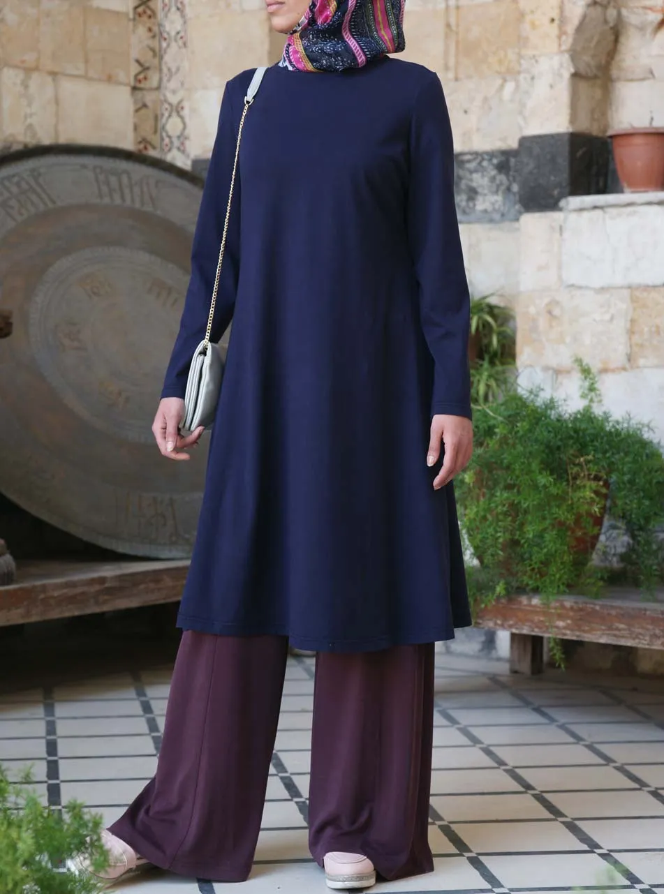 Cotton Flared Jersey Tunic