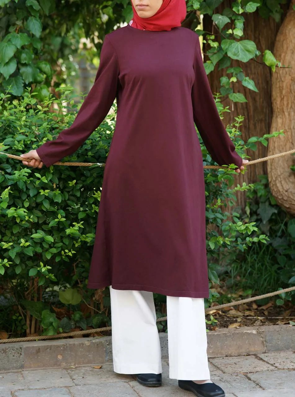 Cotton Flared Jersey Tunic