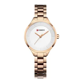 Curren 9015 Women Watch Quartz Movement Wrist Watch Simple