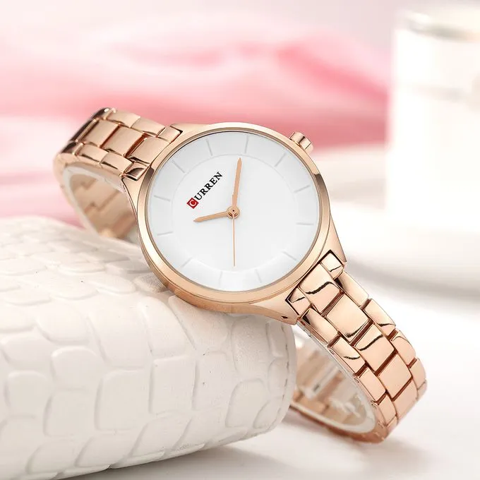 Curren 9015 Women Watch Quartz Movement Wrist Watch Simple