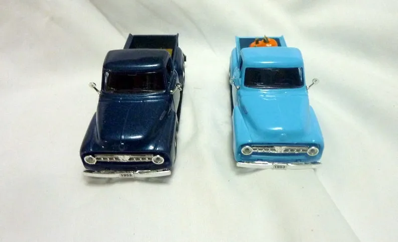 Dark Blue Truck, Diecast truck decor, Blue diecast truck, Metal truck, Farmhouse truck decor