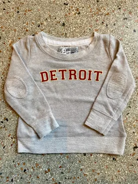 Detroit Varsity Terry Long Sleeve / Red   Heather Gray / Toddler