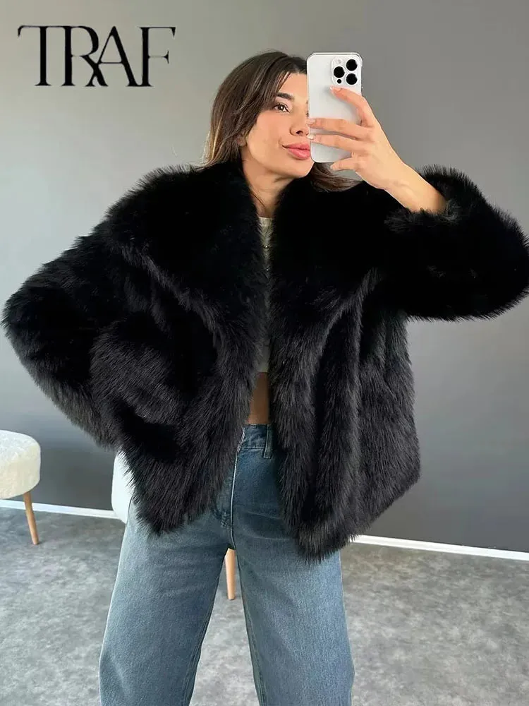 Faux- the Fuzzy Faux Fur Short Jacket 7 Colors