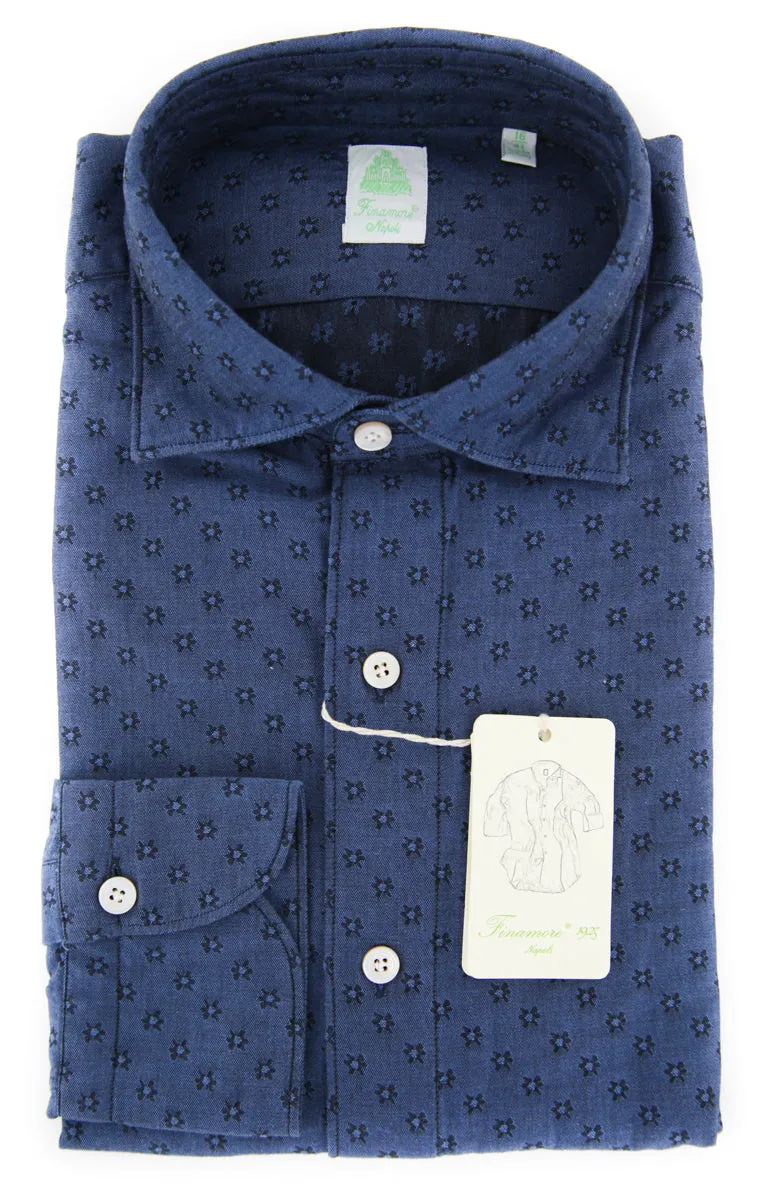 Finamore Napoli Blue Shirt - Extra Slim