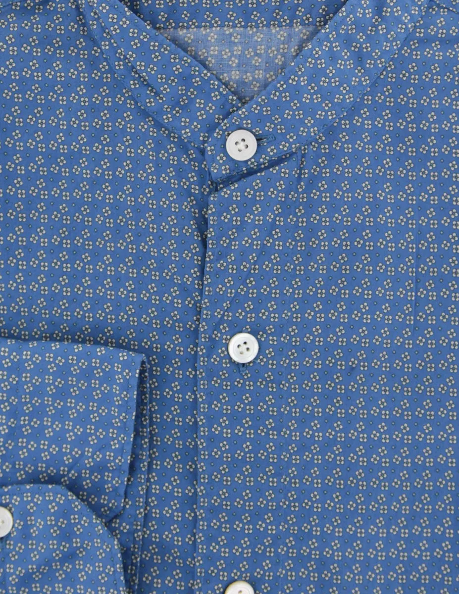 Finamore Napoli Blue Shirt - Extra Slim