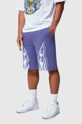 FLAMES SHORT - BLUE