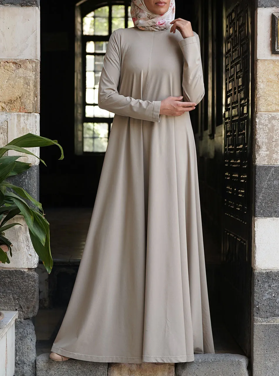 Flared Jersey Maxi Abaya