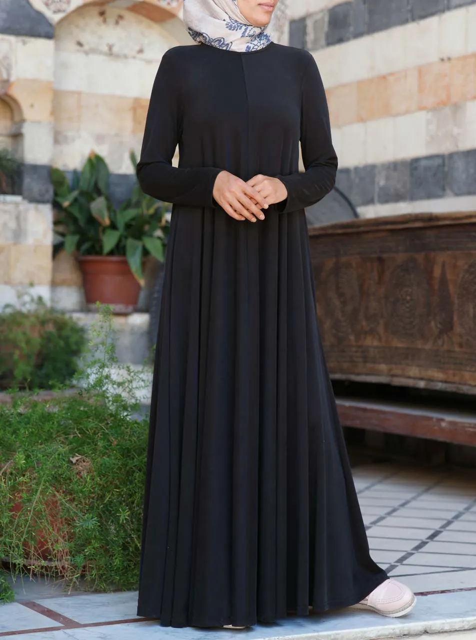 Flared Jersey Maxi Abaya