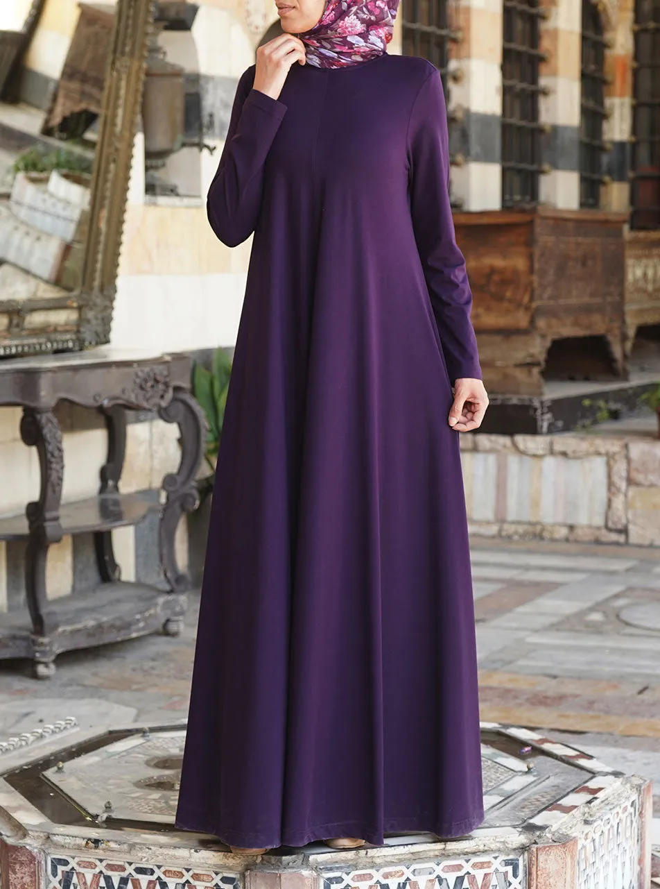 Flared Jersey Maxi Abaya