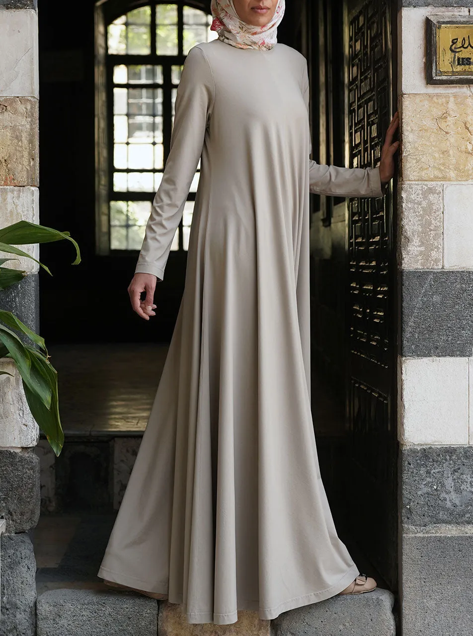 Flared Jersey Maxi Abaya