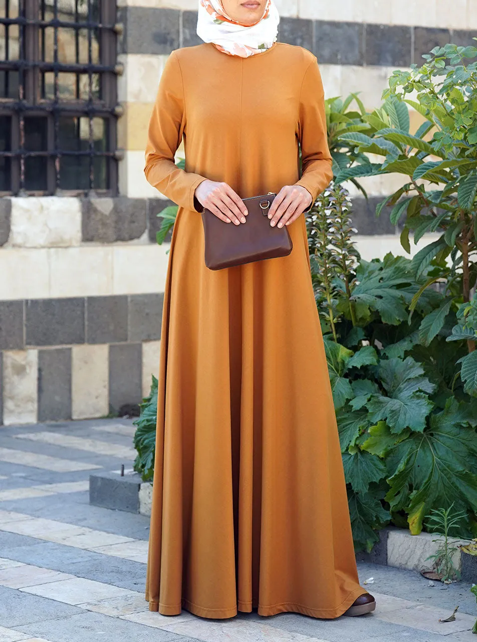 Flared Jersey Maxi Abaya