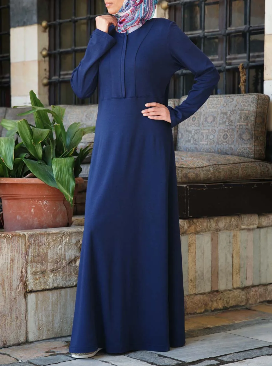 Flared Zip Opening Abaya