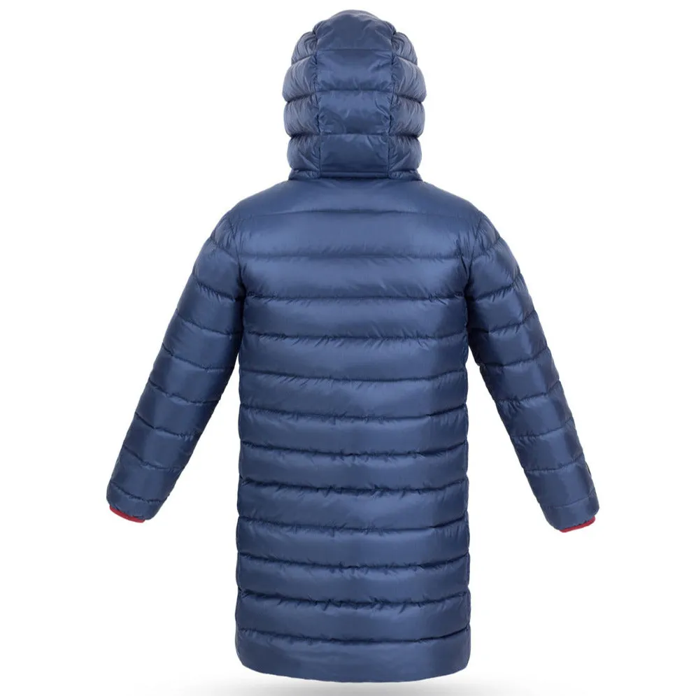 Fluff Kids Coat in Navy Blue