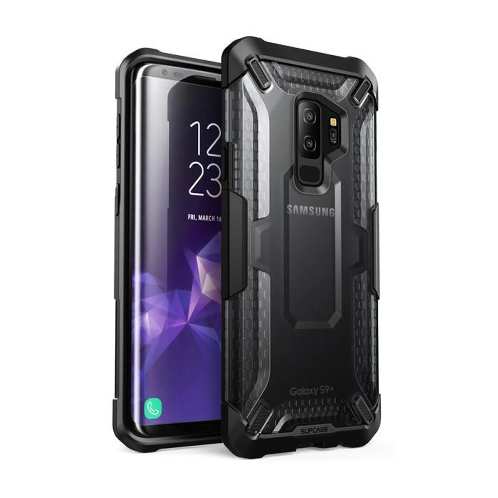 Galaxy S9 Plus Unicorn Beetle Hybrid Clear Protective Case-Blue