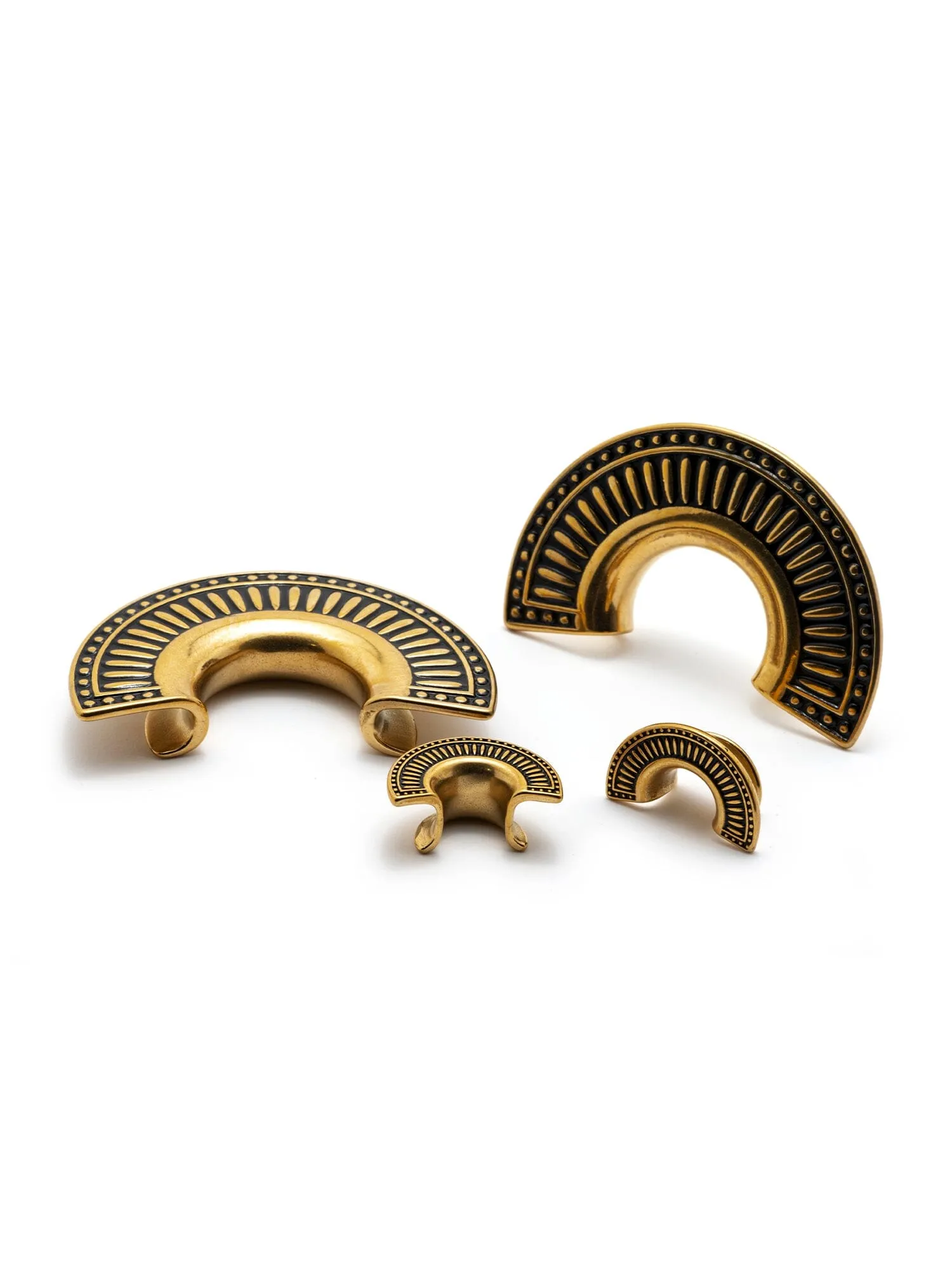 Gold Cleo Flared Steel Saddles